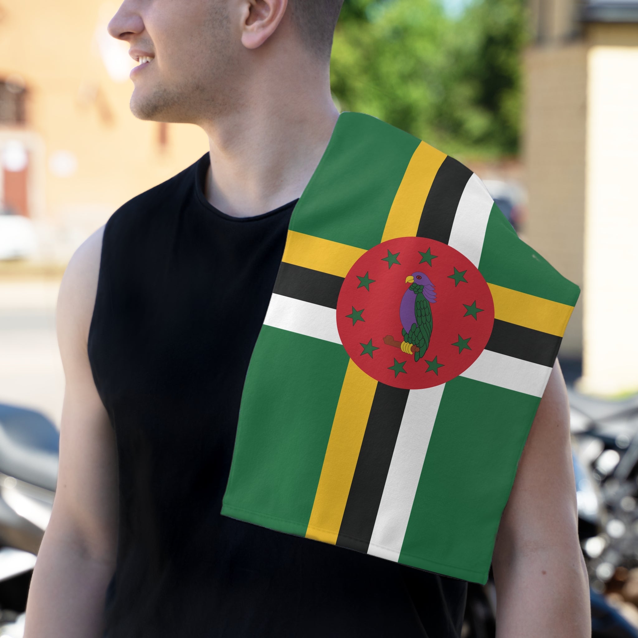 Dominica Flag Rally Towel - Irie Blues Boutique