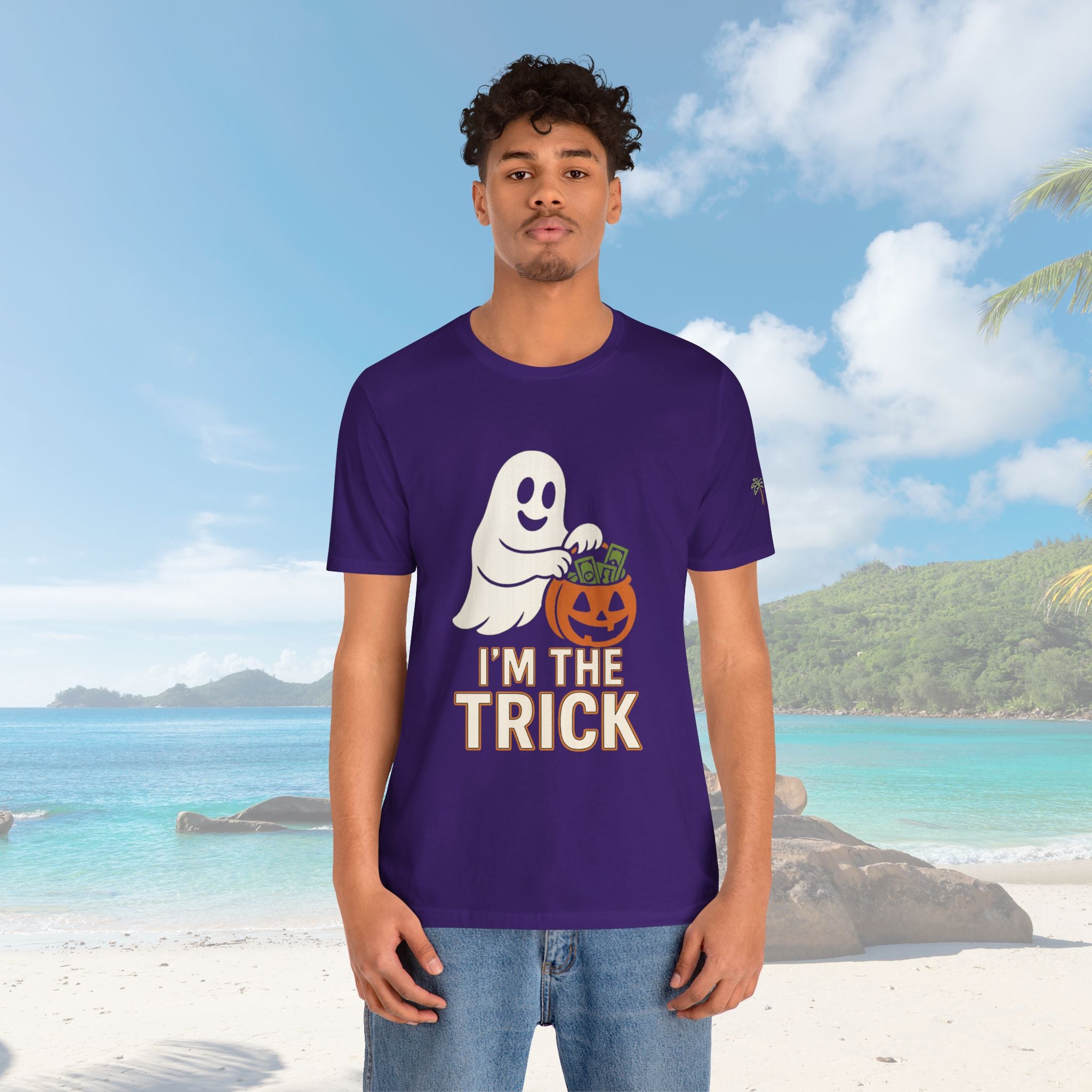 I'm The Trick Halloween Ghost Trick Tee - Irie Blues Boutique
