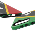 Saint Kitts and Nevis Flag Tough Phone Case -USVI Protective Phone Cover, Caribbean Flag Design, Flag Lover Gift, Island Phone Accessories, - Irie Blues Boutique