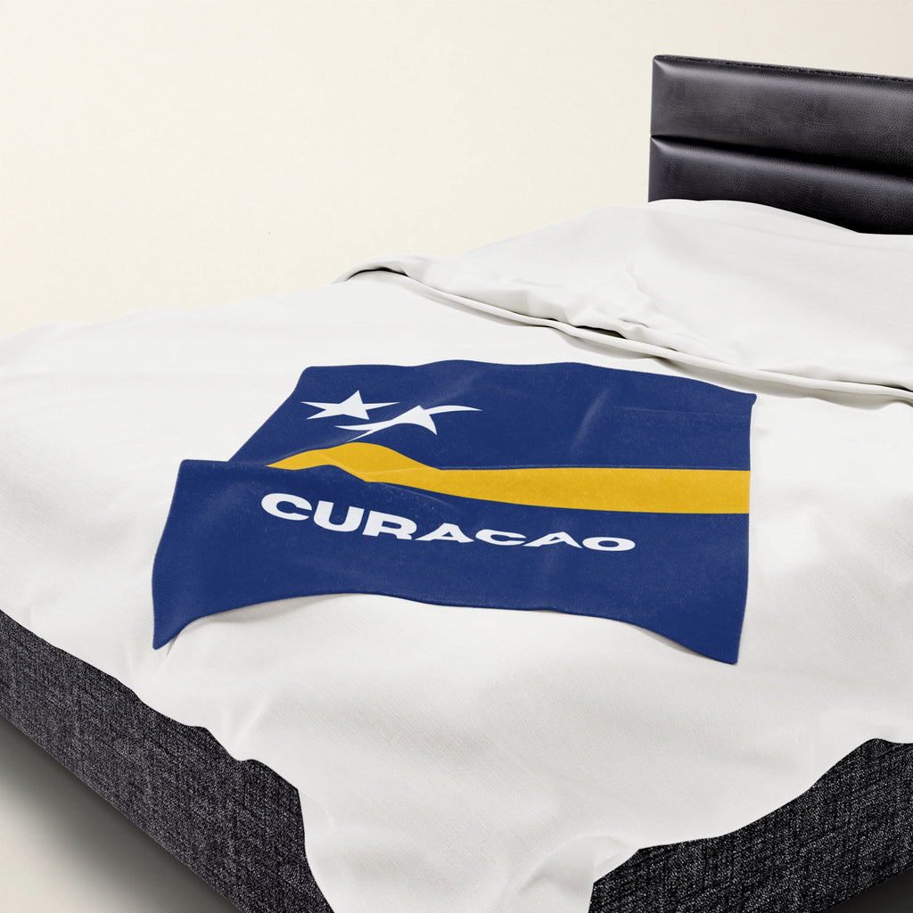 Curacao Flag Velveteen Plush Blanket