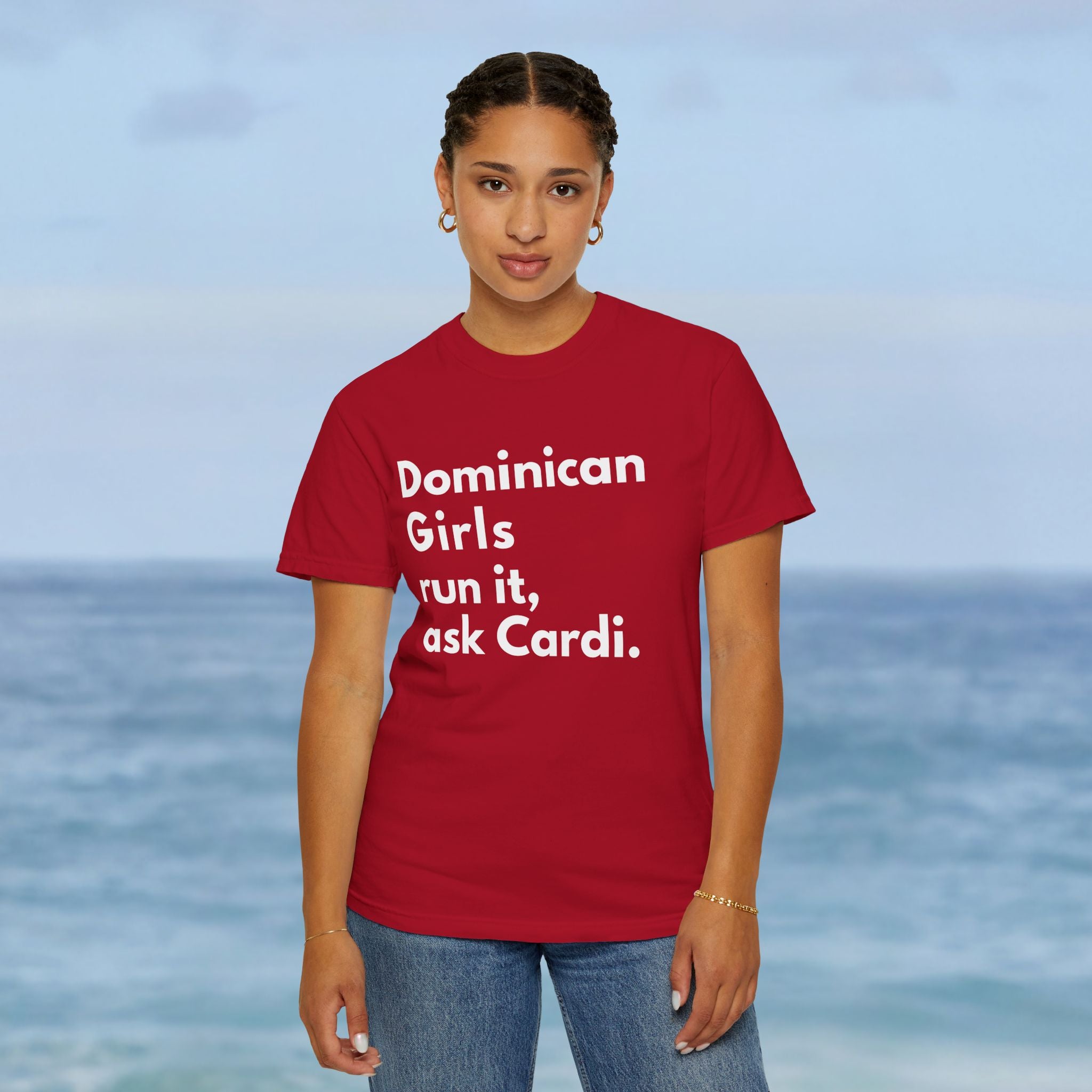 Dominican Girls Run It, Ask Cardi T-Shirt - Irie Blues Boutique