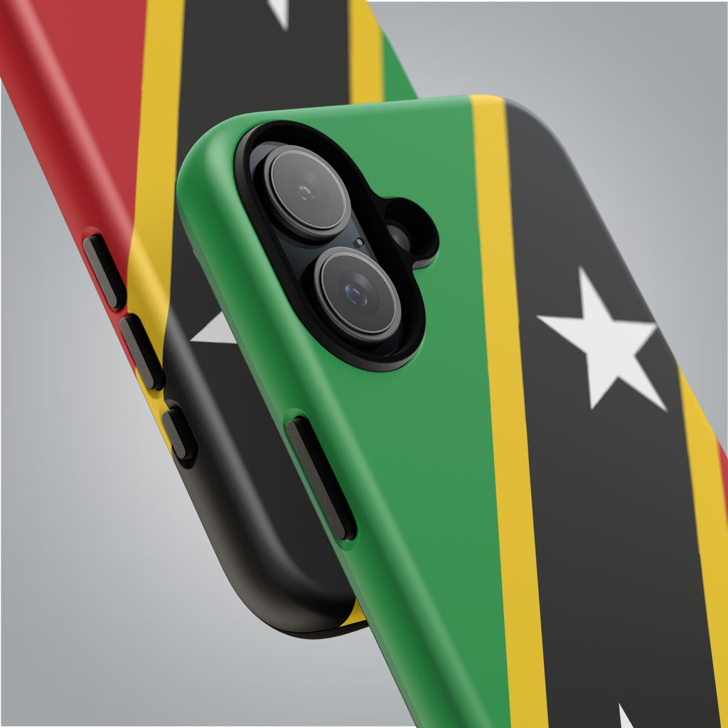 Saint Kitts and Nevis Flag Tough Phone Case -USVI Protective Phone Cover, Caribbean Flag Design, Flag Lover Gift, Island Phone Accessories, - Irie Blues Boutique