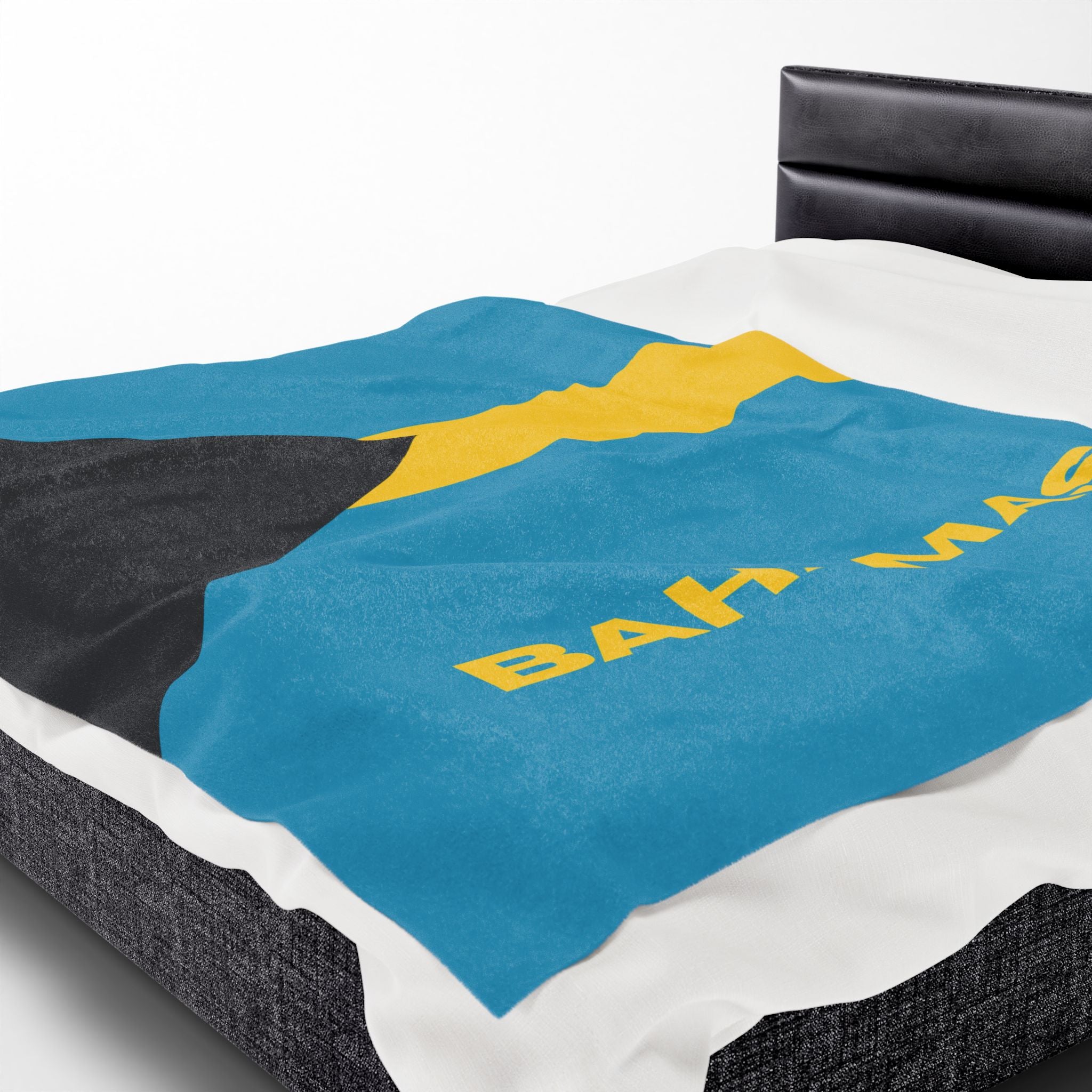 Bahamas Flag Velveteen Plush Blanket