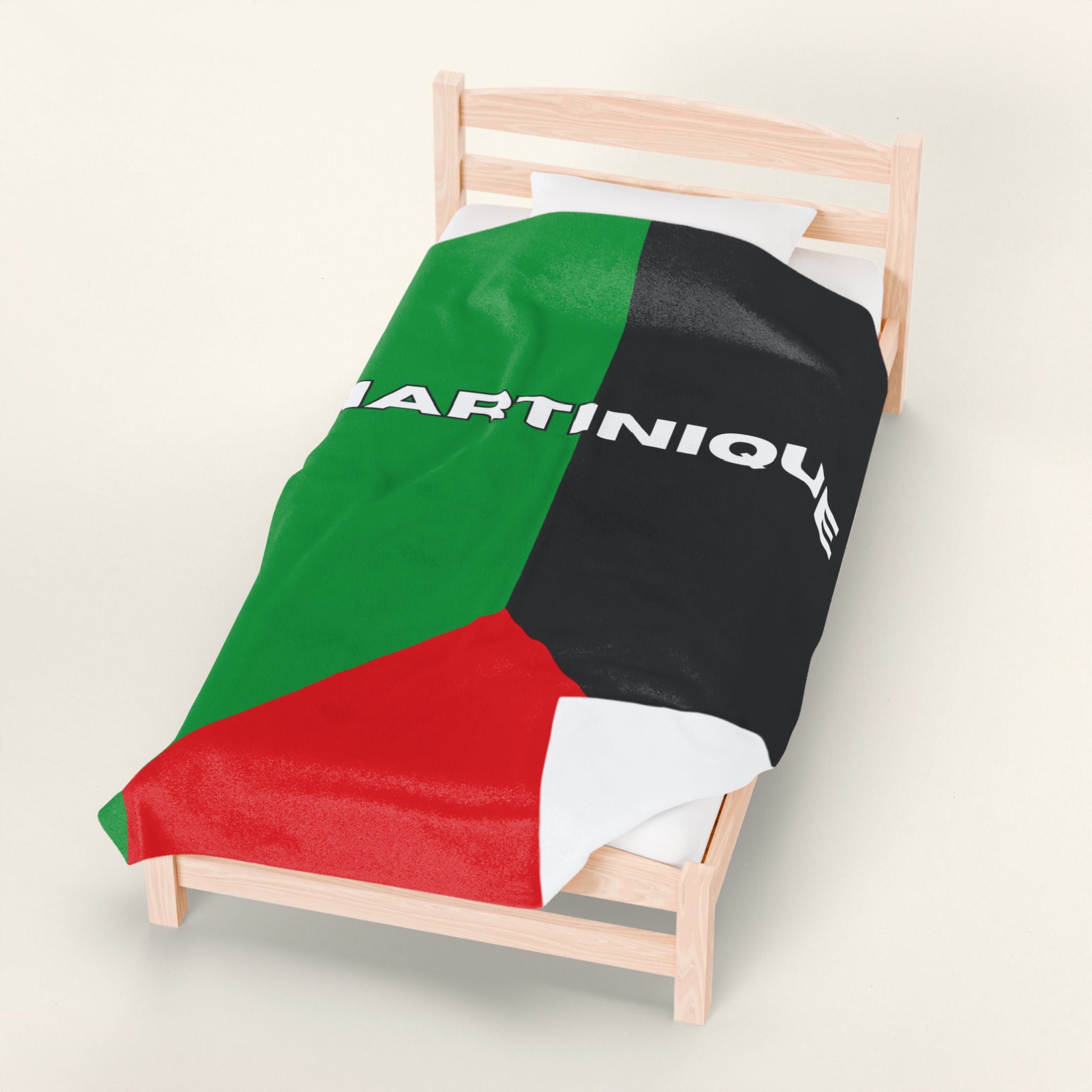 Martinique Flag Velveteen Plush Blanket - Irie Blues Boutique