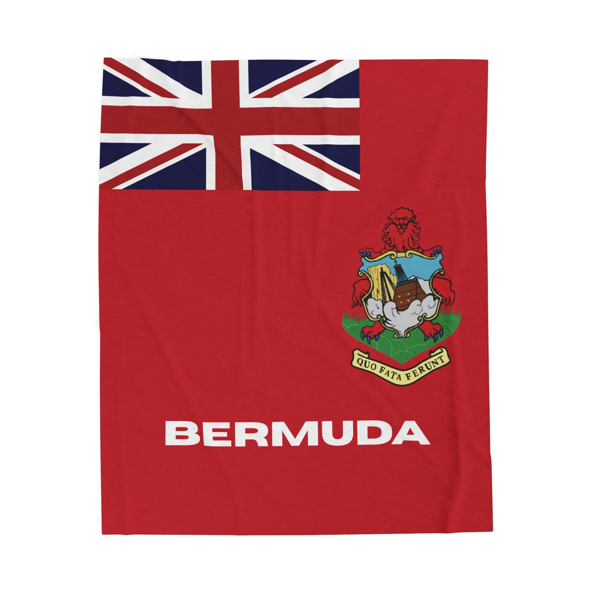 Bermuda Flag Velveteen Plush Blanket