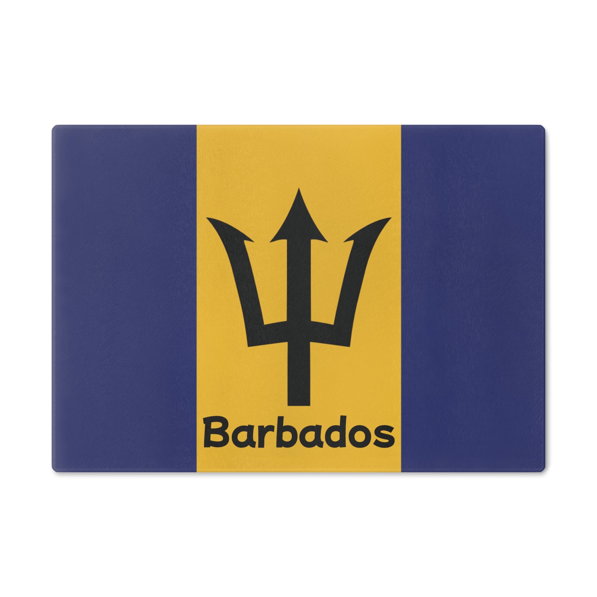 Barbados Flag Cutting Board - Irie Blues Boutique