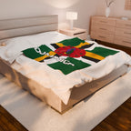 Dominica Flag Velveteen Plush Blanket