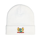 Suriname Coat of Arms Embroidered Knit Beanie