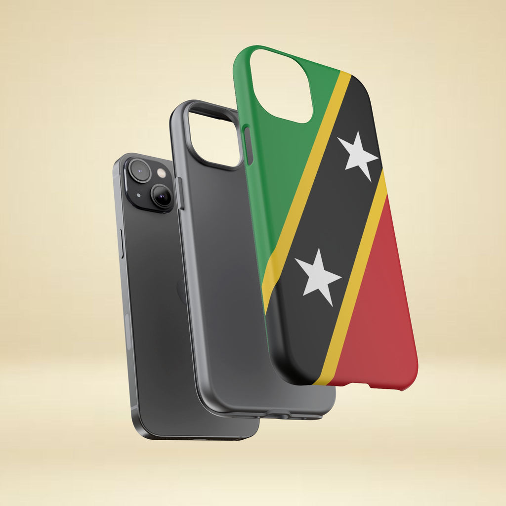 Saint Kitts and Nevis Flag Tough Phone Case -USVI Protective Phone Cover, Caribbean Flag Design, Flag Lover Gift, Island Phone Accessories, - Irie Blues Boutique