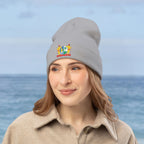 Suriname Coat of Arms Embroidered Knit Beanie