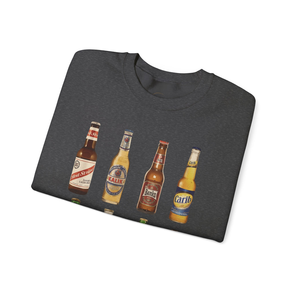 Vintage Retro Caribbean Beer Bottles Unisex Sweatshirt - Irie Blues Boutique