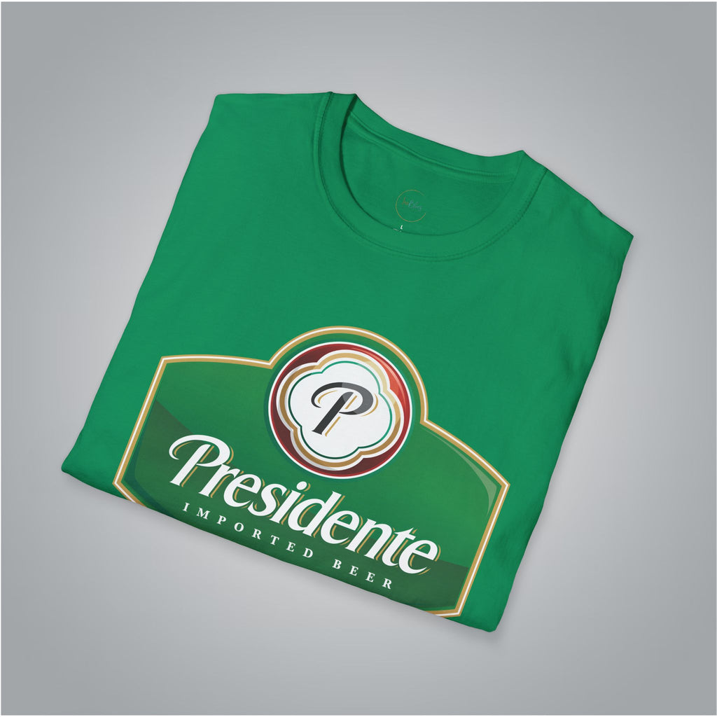 Dominican Republic Presidente Beer Logo Unisex T-Shirt - Irie Blues Boutique