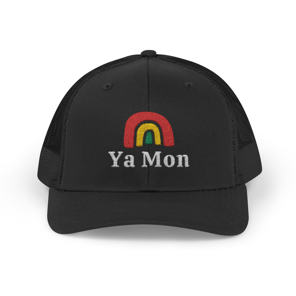 Rainbow Ya Mon Snapback Trucker Cap - Irie Blues Boutique