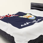 Anguilla Flag Velveteen Plush Blanket
