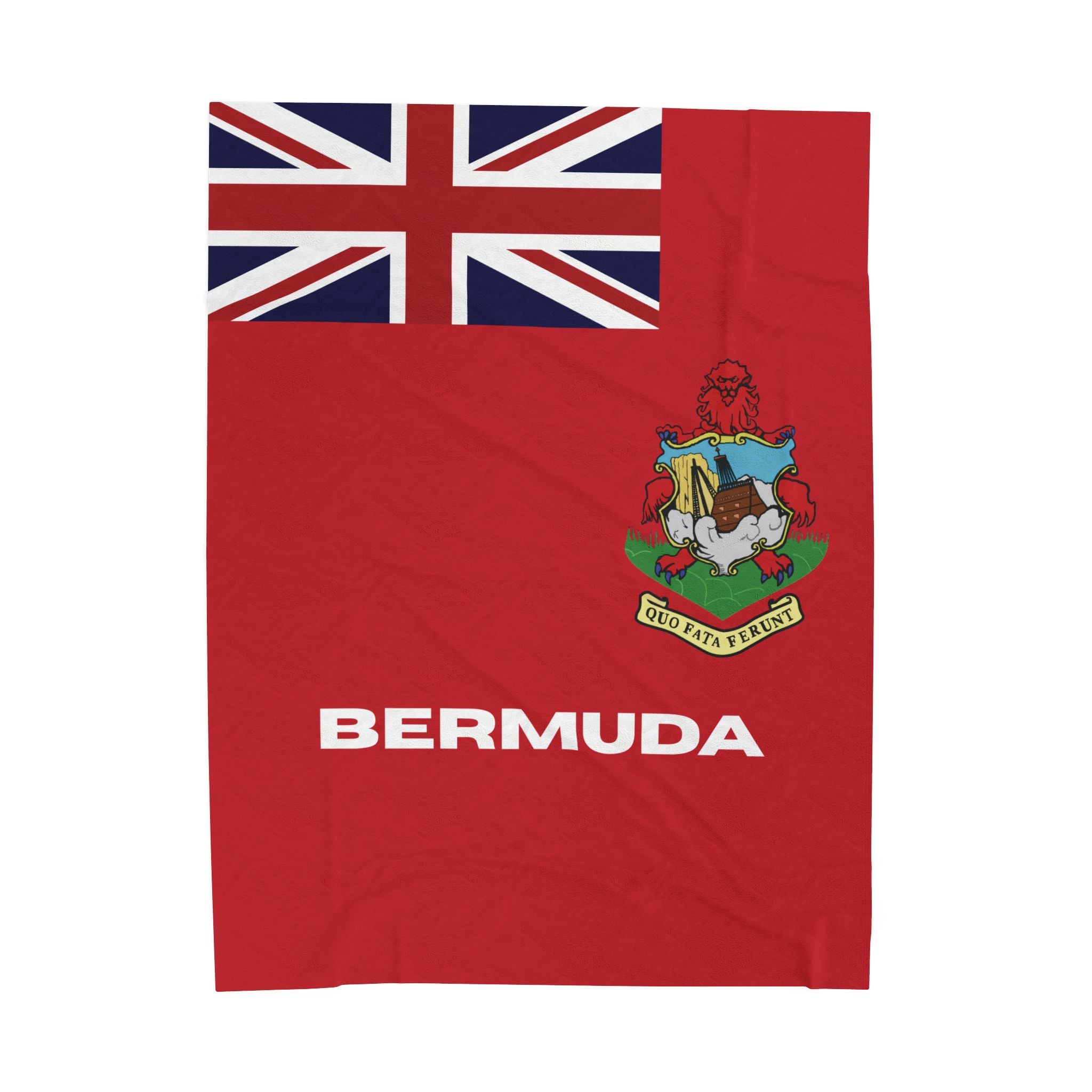 Bermuda Flag Velveteen Plush Blanket