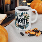 Tropical Floral Mom Mug, Best Mom Gift, Mother's Day Mug, Ceramic Coffee Cup, Personalized Mom Drinkware - Irie Blues Boutique