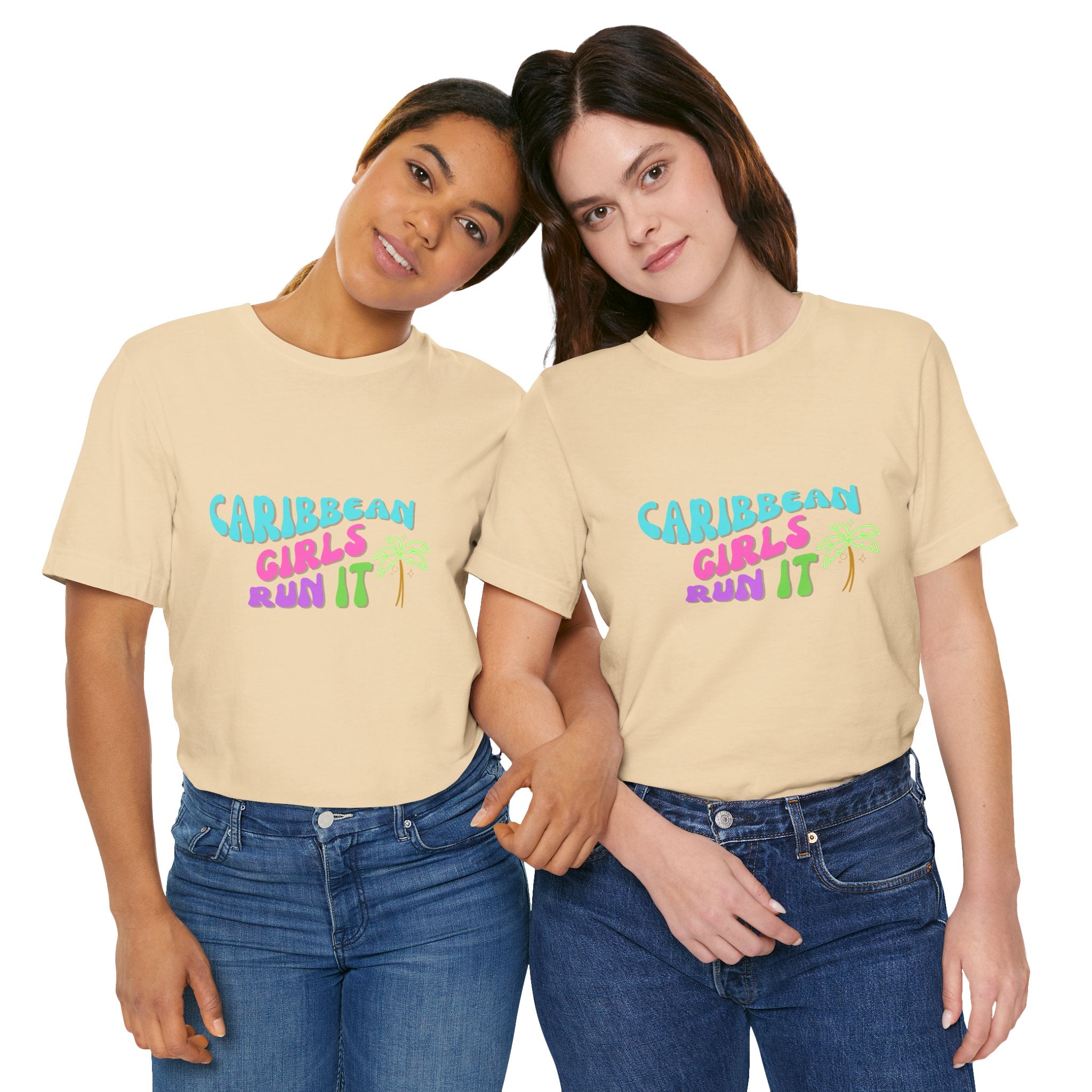 Caribbean Gyals Run It Tee Retro Tee - Irie Blues Boutique