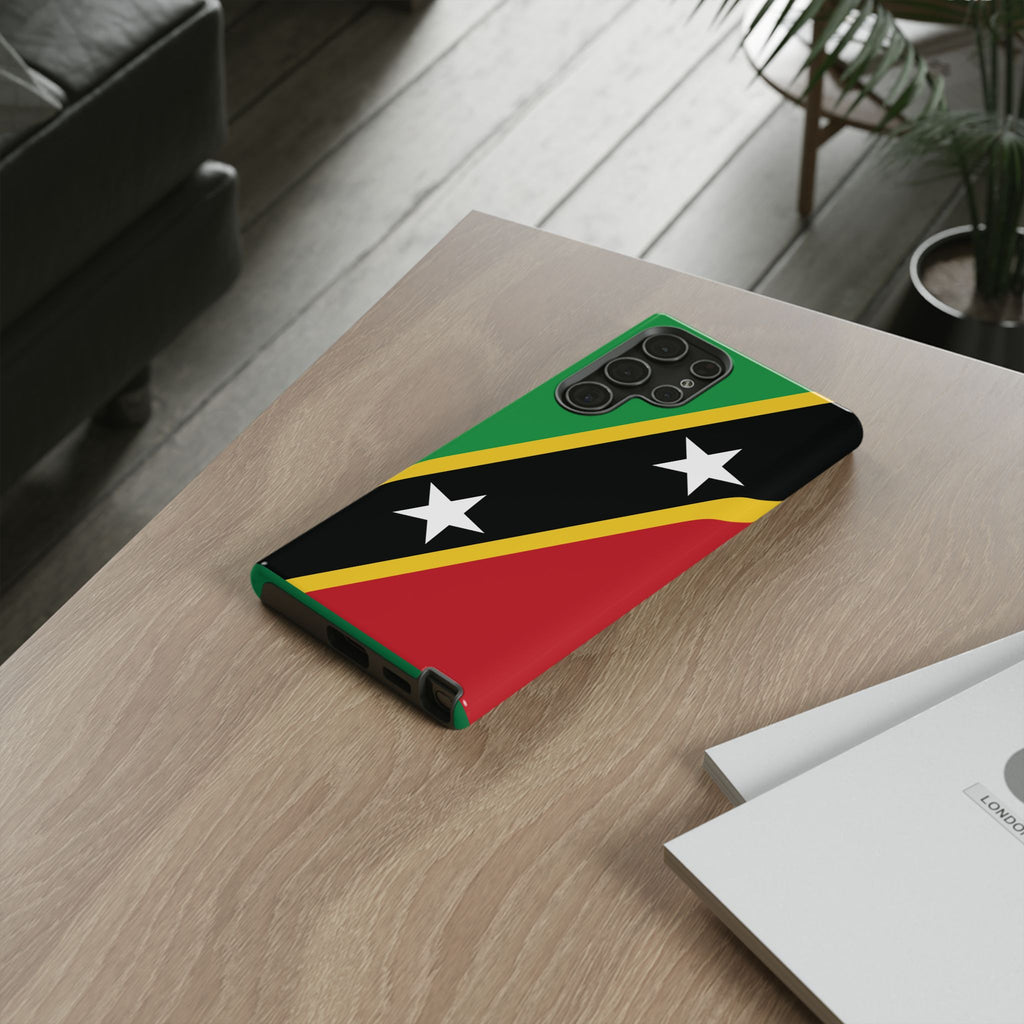 Saint Kitts and Nevis Flag Tough Phone Case -USVI Protective Phone Cover, Caribbean Flag Design, Flag Lover Gift, Island Phone Accessories, - Irie Blues Boutique