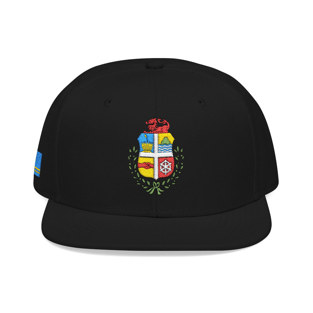 Aruba Coat of Arms Embroidered Snapback Hat - Irie Blues Boutique