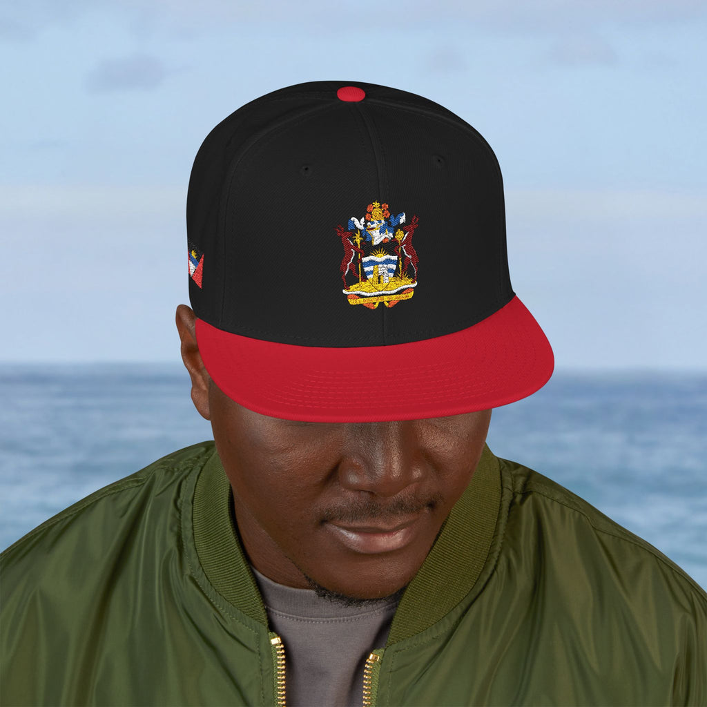 Antigua Barbuda Coat of Arms Embroidery Hat - Irie Blues Boutique