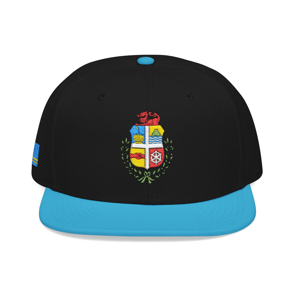 Aruba Coat of Arms Embroidered Snapback Hat - Irie Blues Boutique