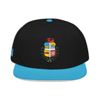 Aruba Coat of Arms Embroidered Snapback Hat - Irie Blues Boutique