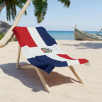 Dominican Republic Flag Beach Towel, Caribbean Flag Beach Towel, Travel Beach Towel, Vacation Towel, Island Flag Beach Blanket, - Irie Blues Boutique