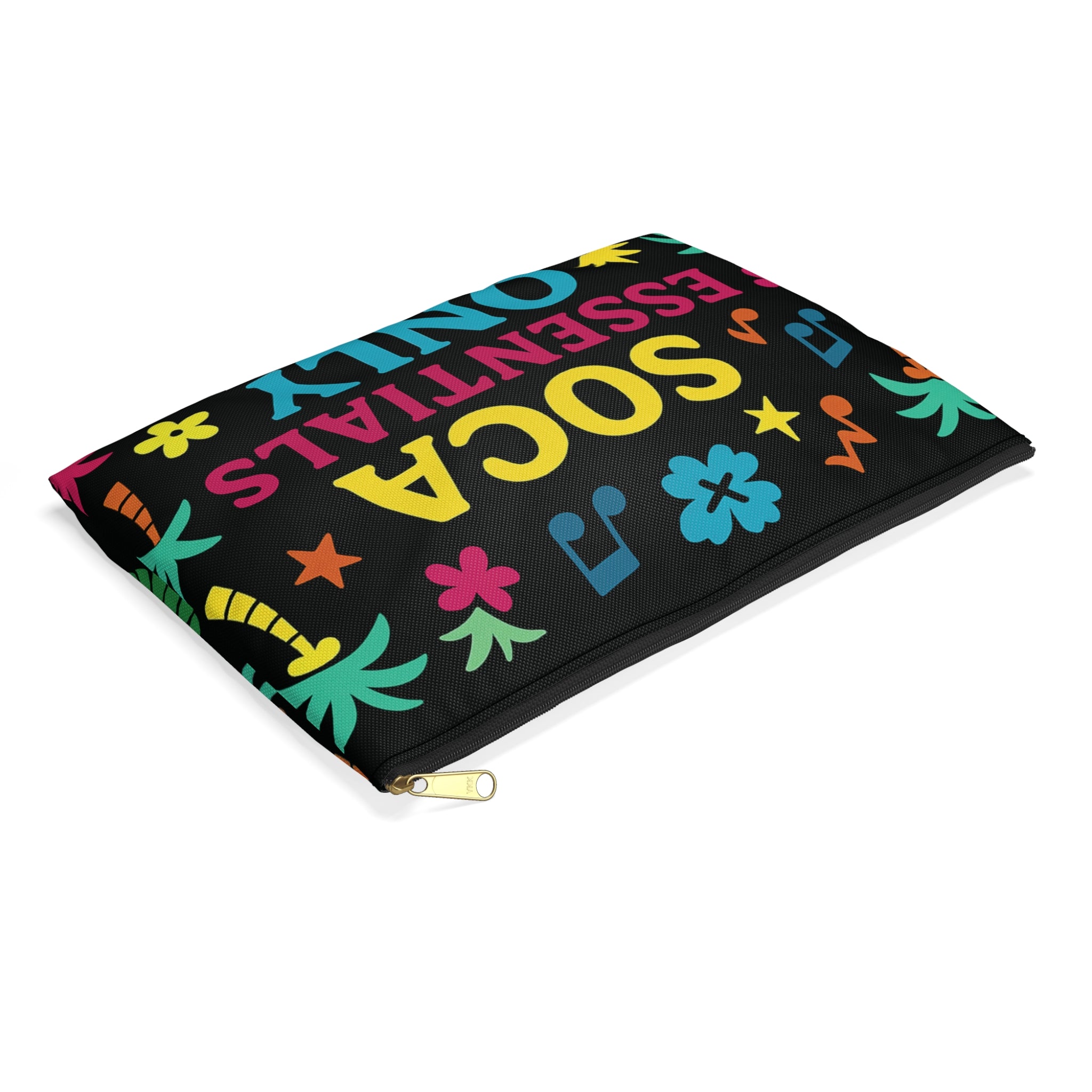 Soca Essentials Pouch - Colorful Accessory Case for Festivals, Travel, Beach Days, Gift Idea, Music Lovers - Irie Blues Boutique