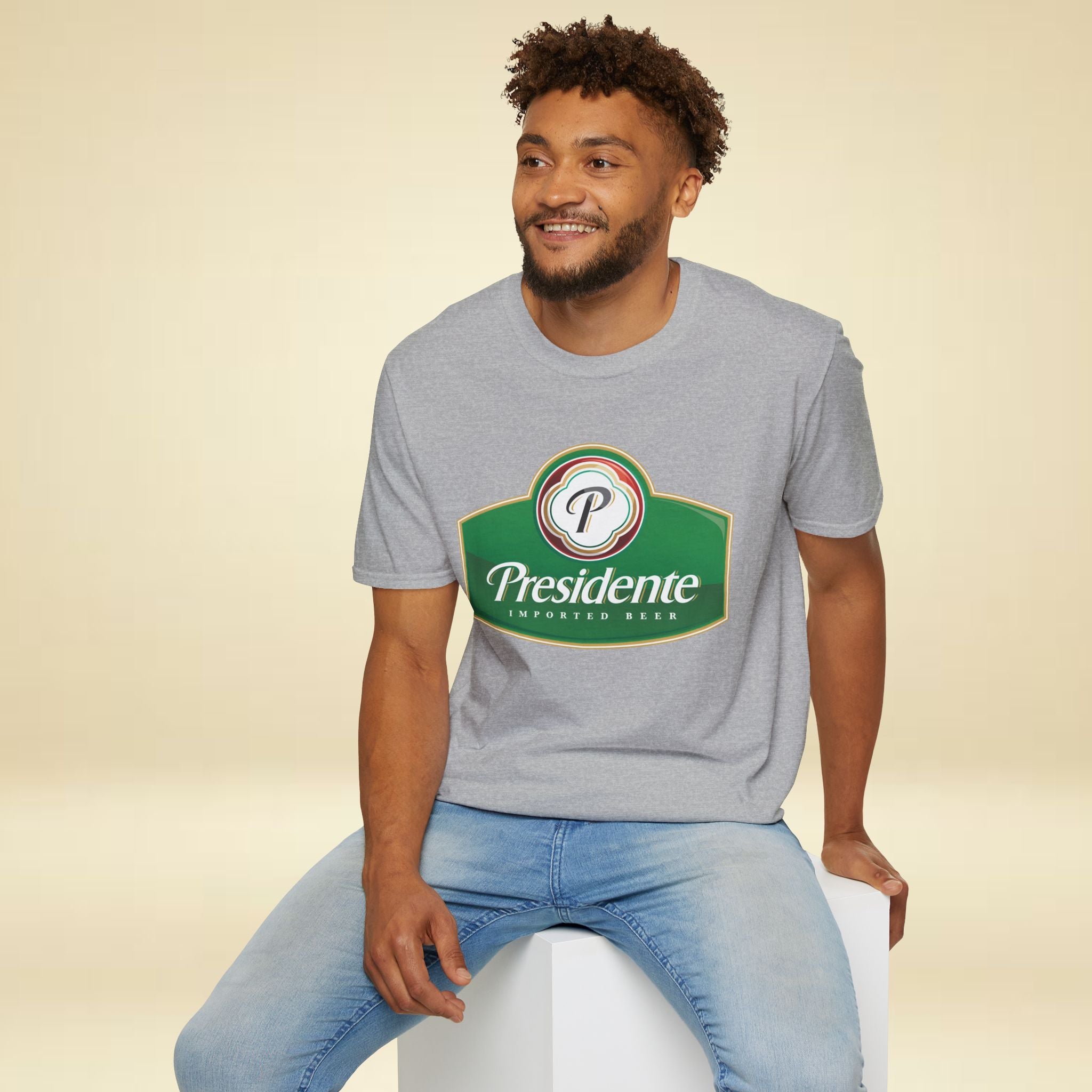 Dominican Republic Presidente Beer Logo Unisex T-Shirt - Irie Blues Boutique