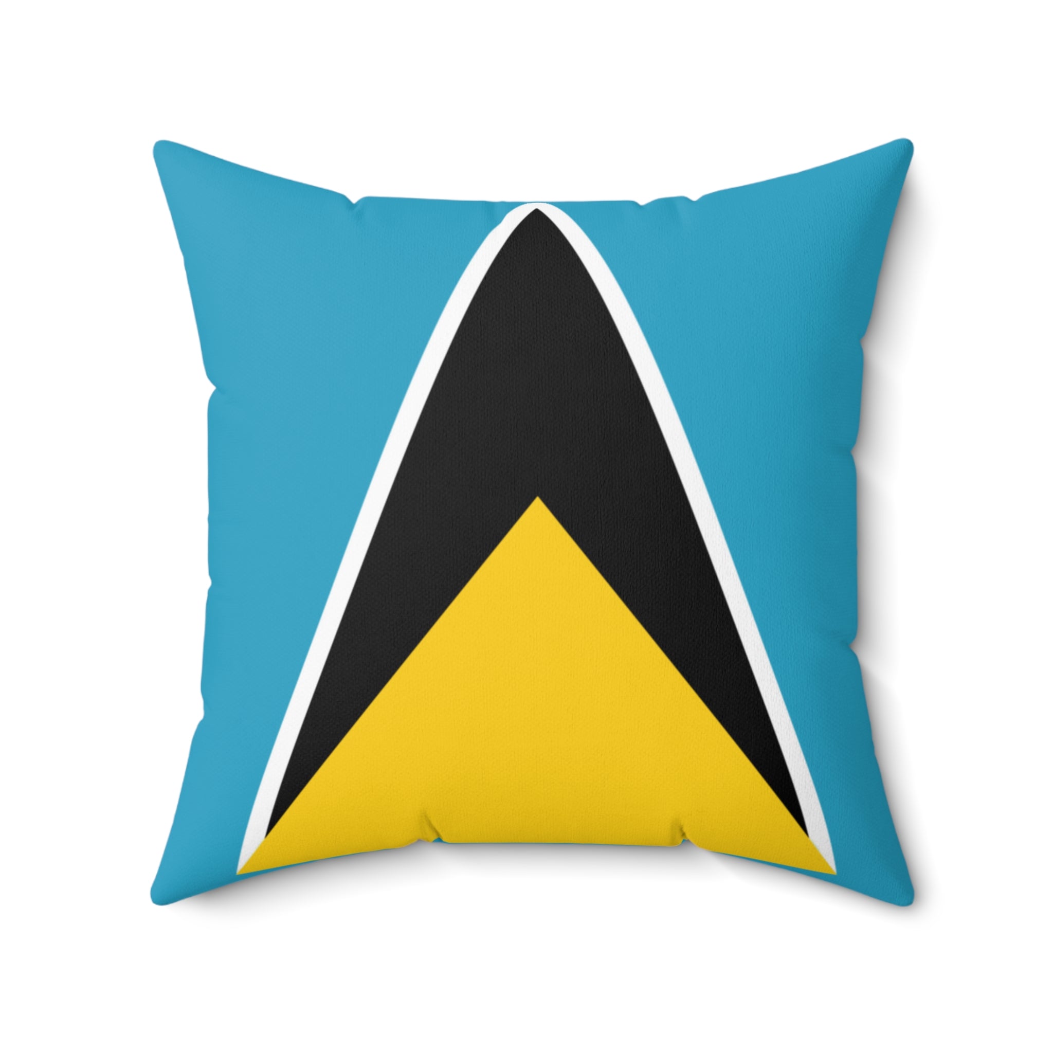 St. Lucia Vibrant Decorative Pillow - St Lucia Inspired Design, Home Decor, Gift Idea, Throw Pillow, Coastal Vibe, Tropical Accent - Irie Blues Boutique