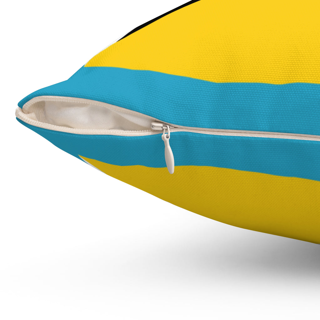 St. Lucia Vibrant Decorative Pillow - St Lucia Inspired Design, Home Decor, Gift Idea, Throw Pillow, Coastal Vibe, Tropical Accent - Irie Blues Boutique