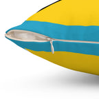 St. Lucia Vibrant Decorative Pillow - St Lucia Inspired Design, Home Decor, Gift Idea, Throw Pillow, Coastal Vibe, Tropical Accent - Irie Blues Boutique