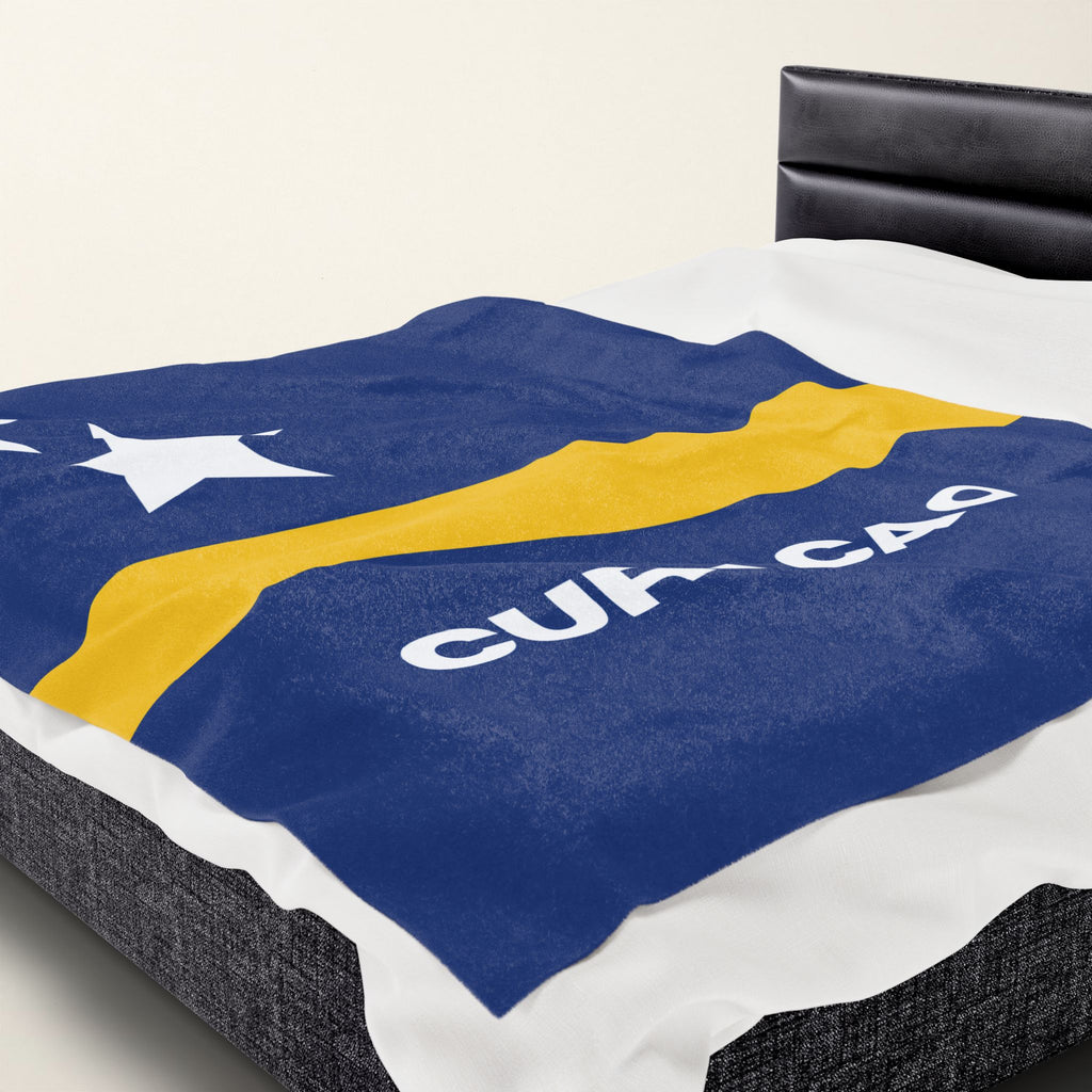 Curacao Flag Velveteen Plush Blanket