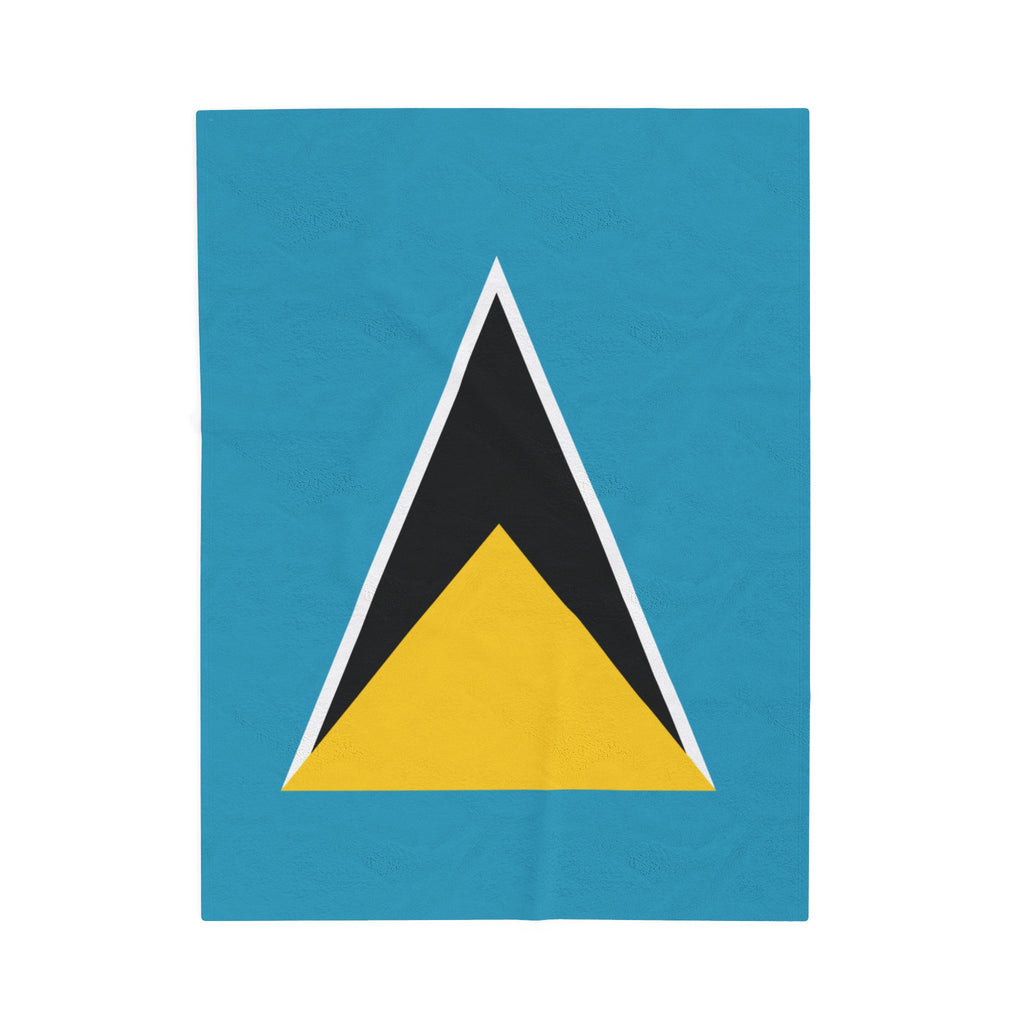 St Lucia Plush Blanket, Soft Throw for Home Decor, Perfect Gift for All Occasions, Bedtime Comfort, Travel Companion - Irie Blues Boutique