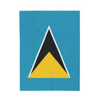 St Lucia Plush Blanket, Soft Throw for Home Decor, Perfect Gift for All Occasions, Bedtime Comfort, Travel Companion - Irie Blues Boutique