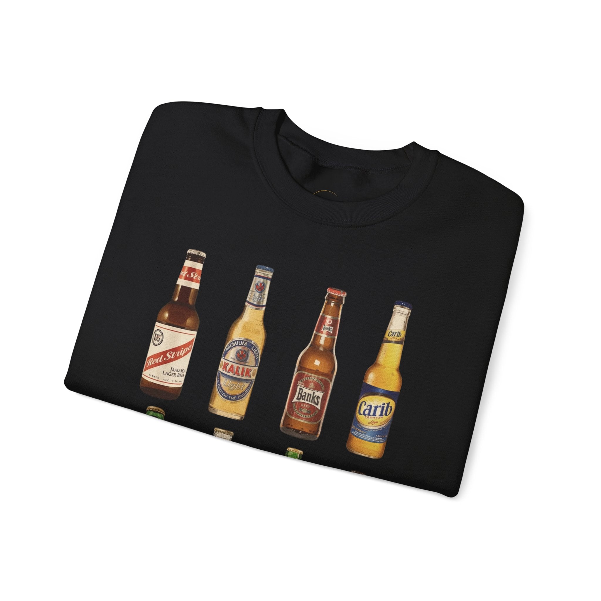 Vintage Retro Caribbean Beer Bottles Unisex Sweatshirt