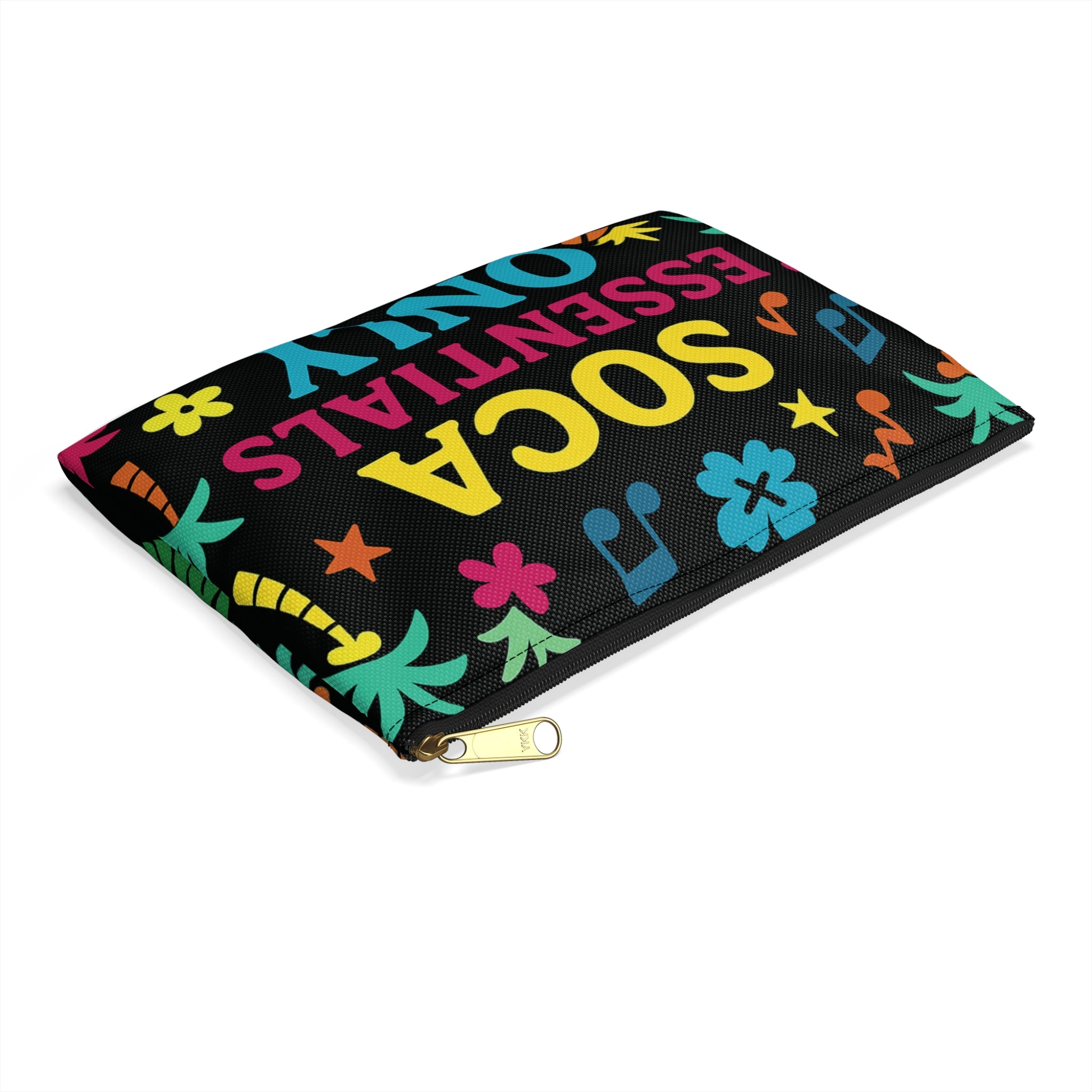 Soca Essentials Pouch - Colorful Accessory Case for Festivals, Travel, Beach Days, Gift Idea, Music Lovers - Irie Blues Boutique