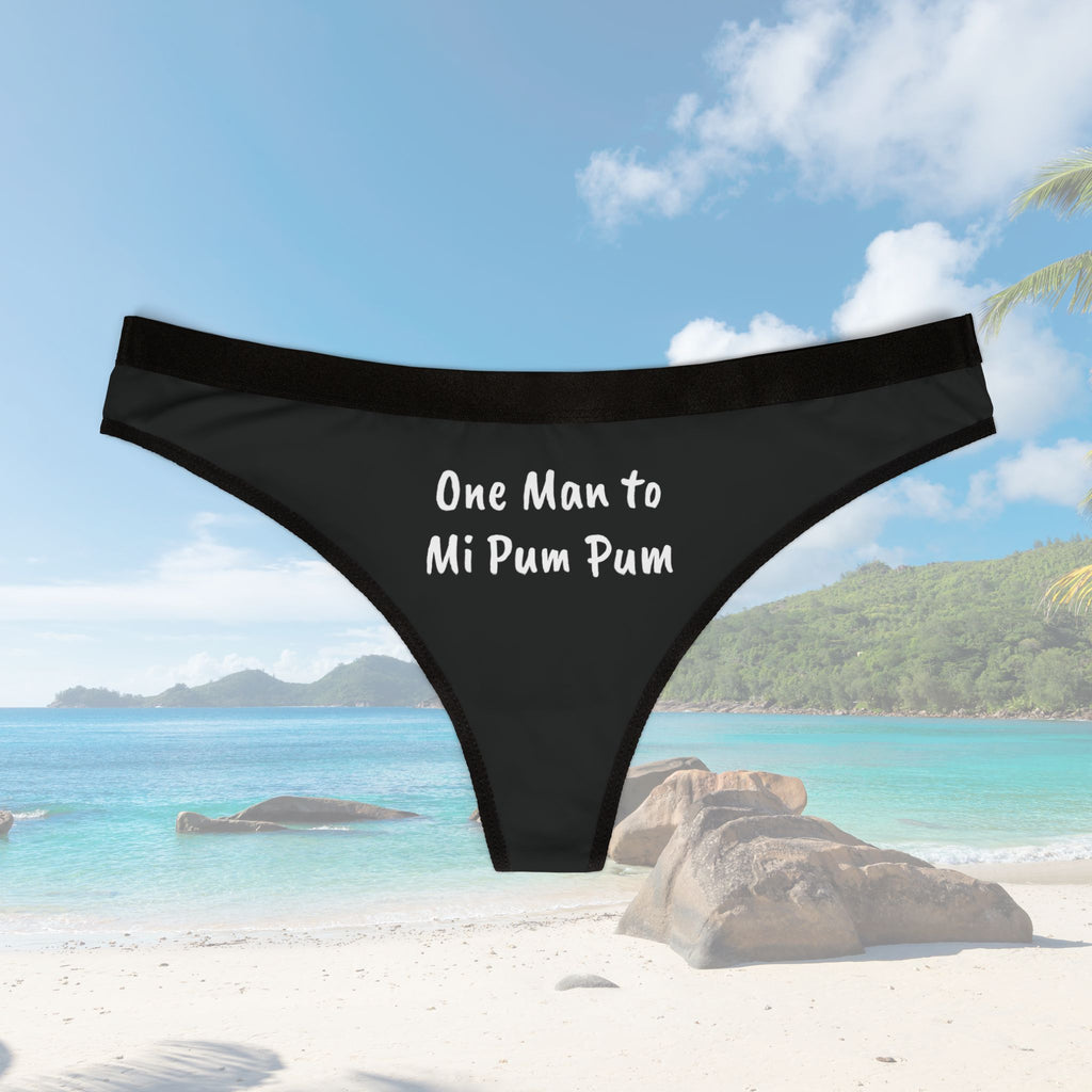 One Man to Mi Pum Pum Personalized Thong - Irie Blues Boutique