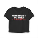 Caribbean Gal Wine Women's Baby Tee - Irie Blues Boutique