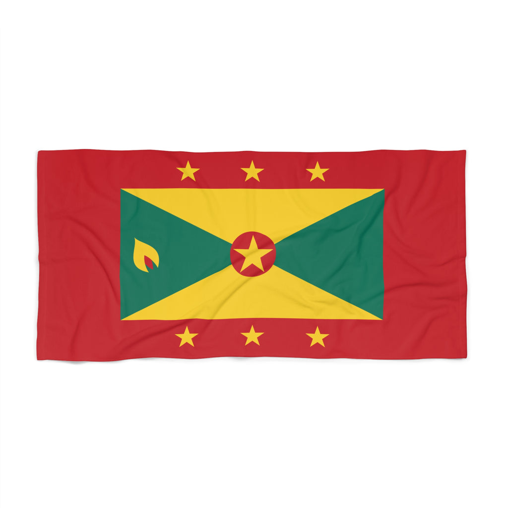 Grenada Flag Beach Towel - Irie Blues Boutique