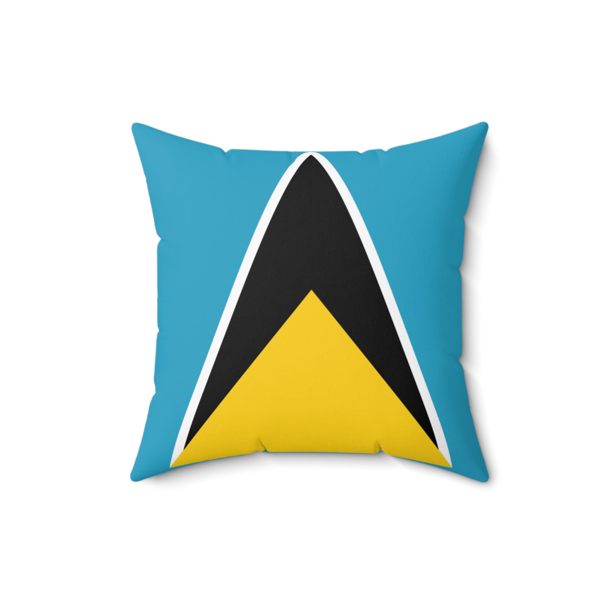 St. Lucia Vibrant Decorative Pillow - St Lucia Inspired Design, Home Decor, Gift Idea, Throw Pillow, Coastal Vibe, Tropical Accent - Irie Blues Boutique