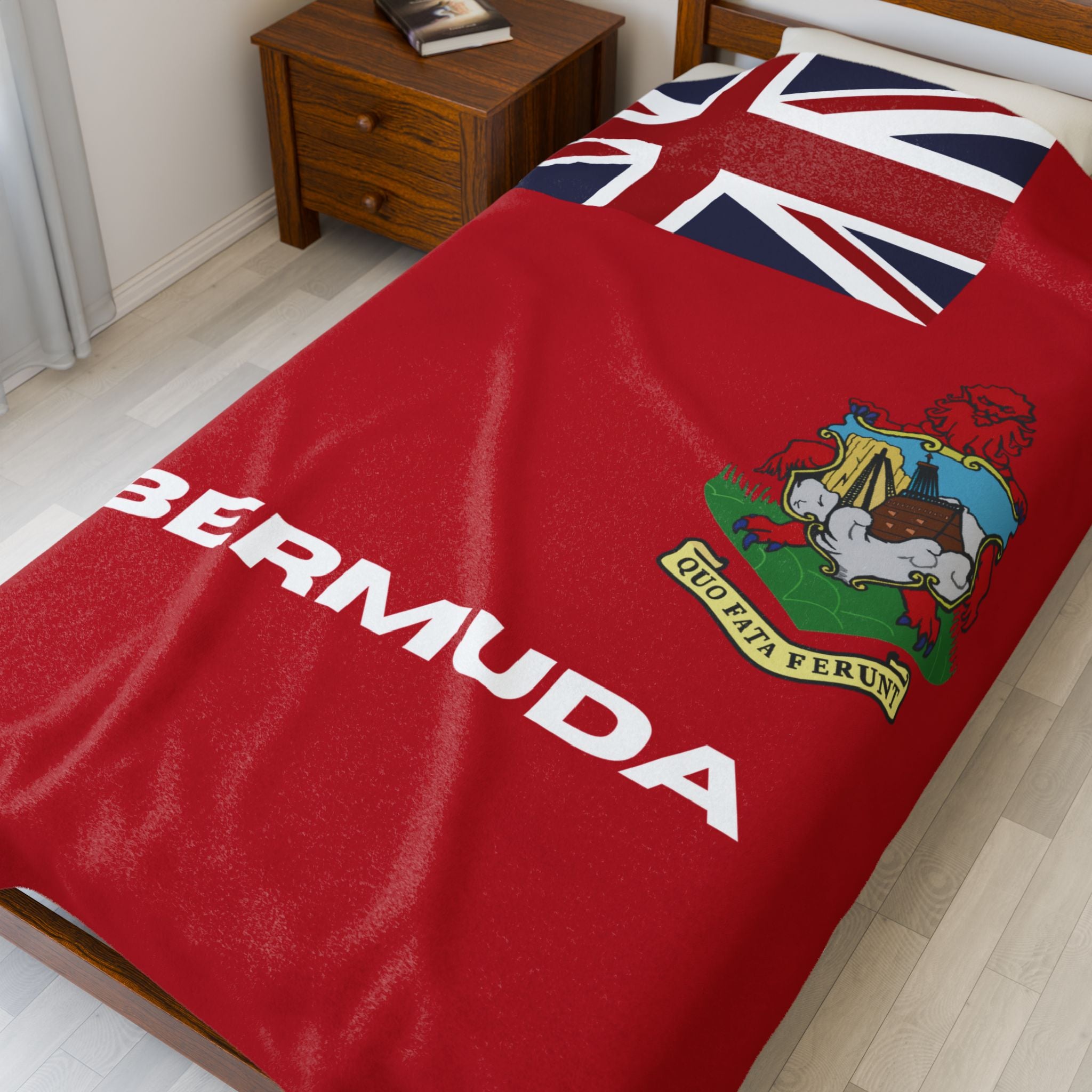 Bermuda Flag Velveteen Plush Blanket