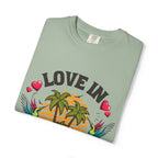 Love In Paradise Couples Personalized Date T-Shirt - Irie Blues Boutique