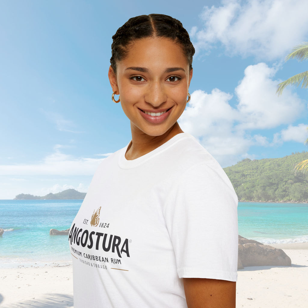 Trinidad & Tobago Angostura Beer Logo Unisex T-Shirt - Irie Blues Boutique