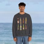 Vintage Retro Caribbean Beer Bottles Unisex Sweatshirt - Irie Blues Boutique