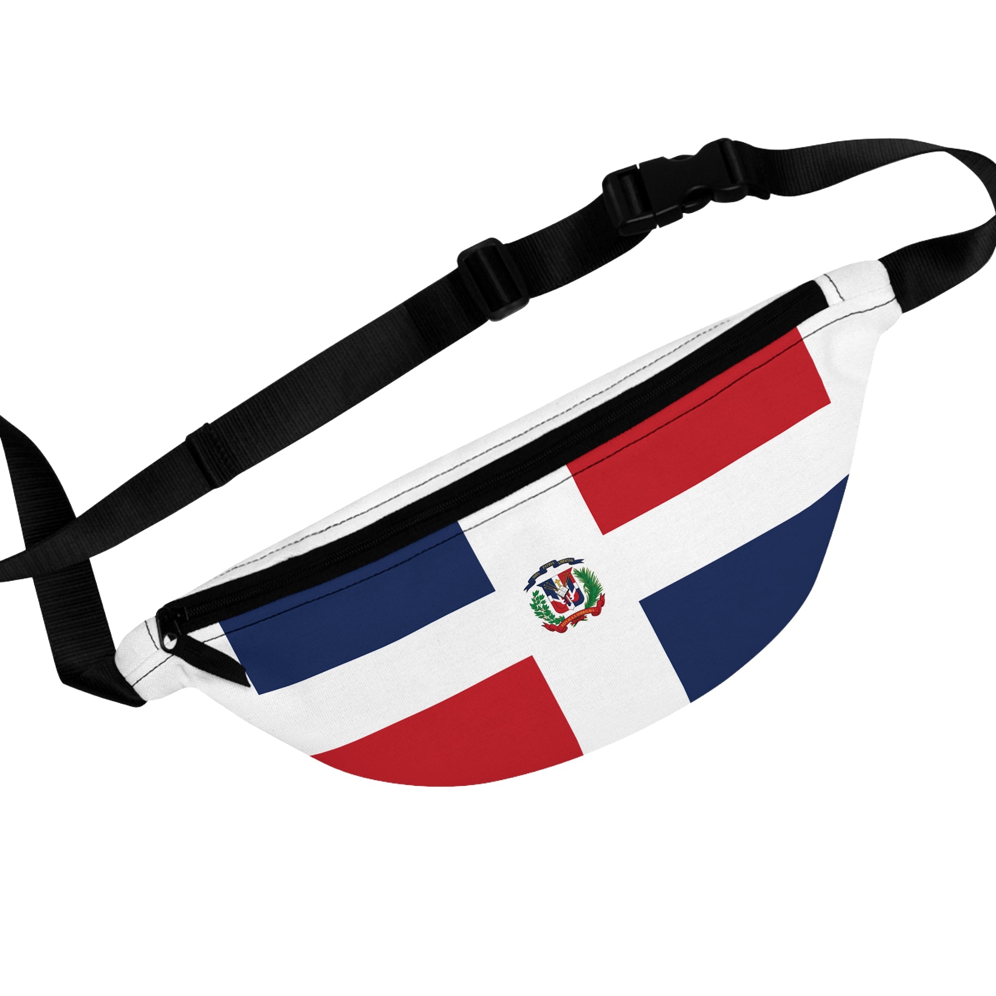 Dominican Republic Flag Fanny Pack - Caribbean Pride Waist Bag, Travel Money Belt, Festival Accessories, Vacation Bum Bag, Belt Pouch - Irie Blues Boutique