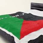 Martinique Flag Velveteen Plush Blanket - Irie Blues Boutique