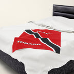 Trinidad Tobago Flag Velveteen Plush Blanket - Irie Blues Boutique