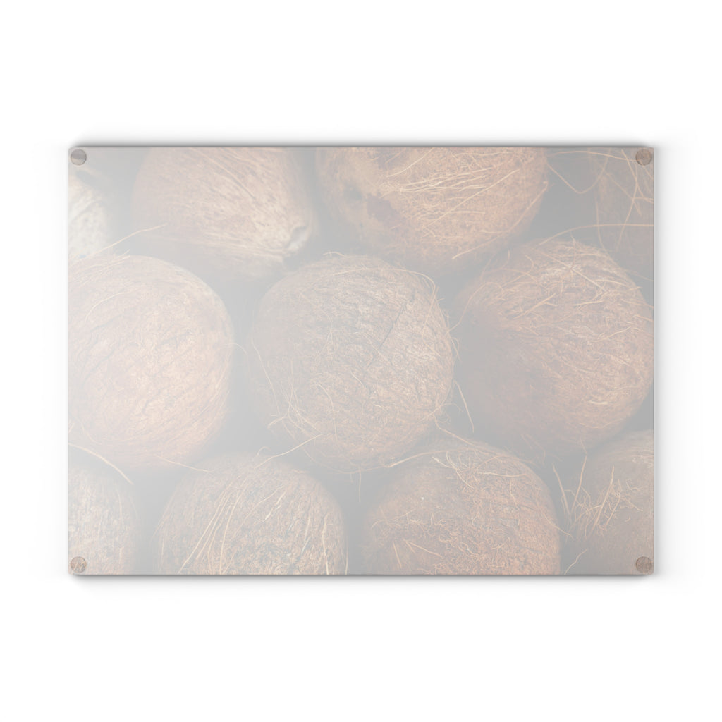 Coconuts Glass Cutting Board