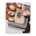 Nails & Money Chic Money Canvas Wall Art, Currency Home Decor, Motivational Wall Decor, Gift for Her, Trendy Room Decoration - Irie Blues Boutique